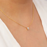 Trio Baguette Necklace