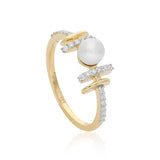 Dual Tone Pearl Focused Ring