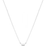 Trio Baguette Necklace In White Gold
