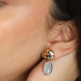 Aqua Dome Earrings