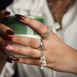 Pearl Fringe Band Ring