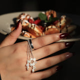 Pearl Fringe Band Ring