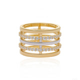 Lorelai Three Tier Band Ring