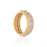 Drum Baguette Band Ring