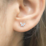 Tiny Butterfly Studs - The Jewelz 