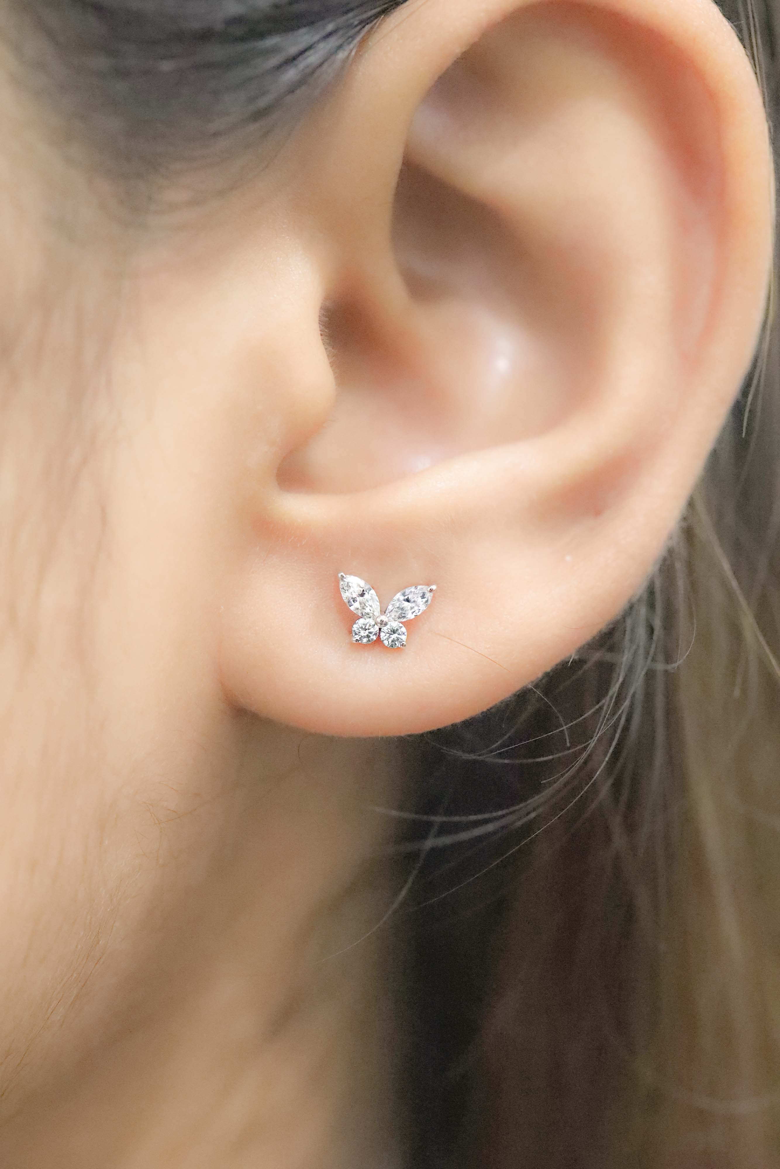 Tiny Butterfly Studs - The Jewelz 