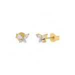 Tiny Butterfly Studs - The Jewelz 