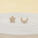 Moon n Star Studs