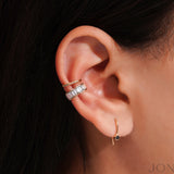 Black Diamond Mini Hoop Earrings - The Jewelz 