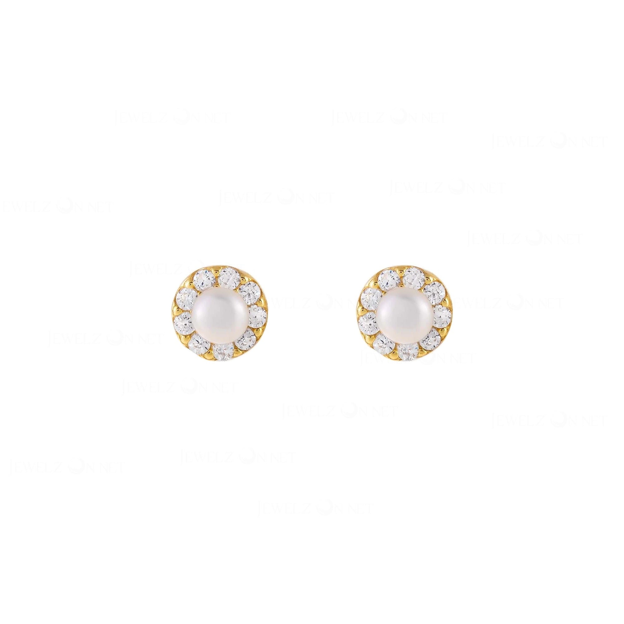 Pearl Daisy Studs