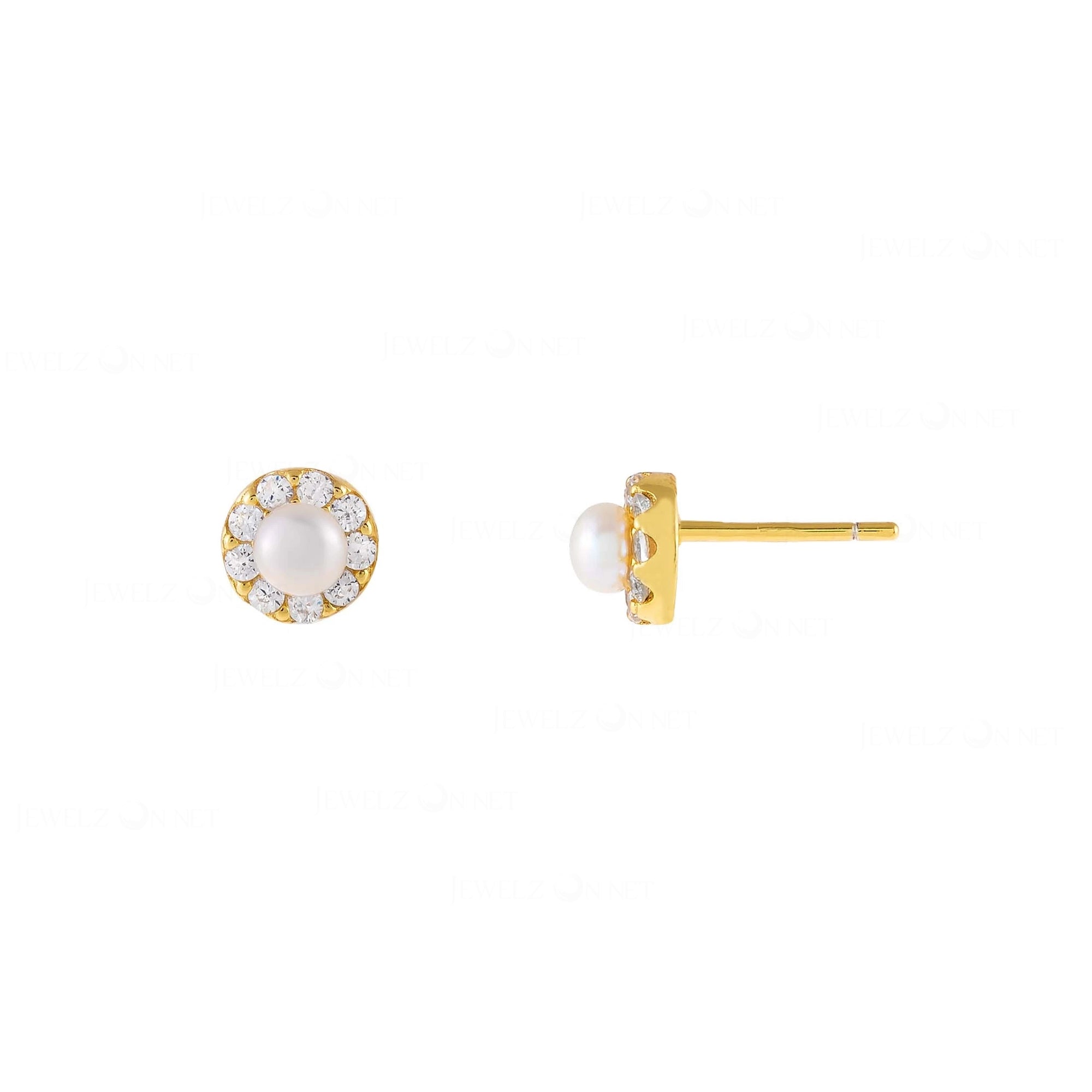 Pearl Daisy Studs