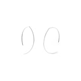 Oval Hoop Earrings | Solid Gold 14k