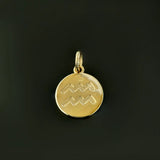 Zodiac Sign Engraved Necklace