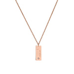 Roman Numeral Bar Necklace (Personalized Engraving)