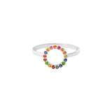 Multi Sapphire Rainbow Ring