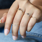 Dainty Diamond Stacker Ring - The Jewelz 