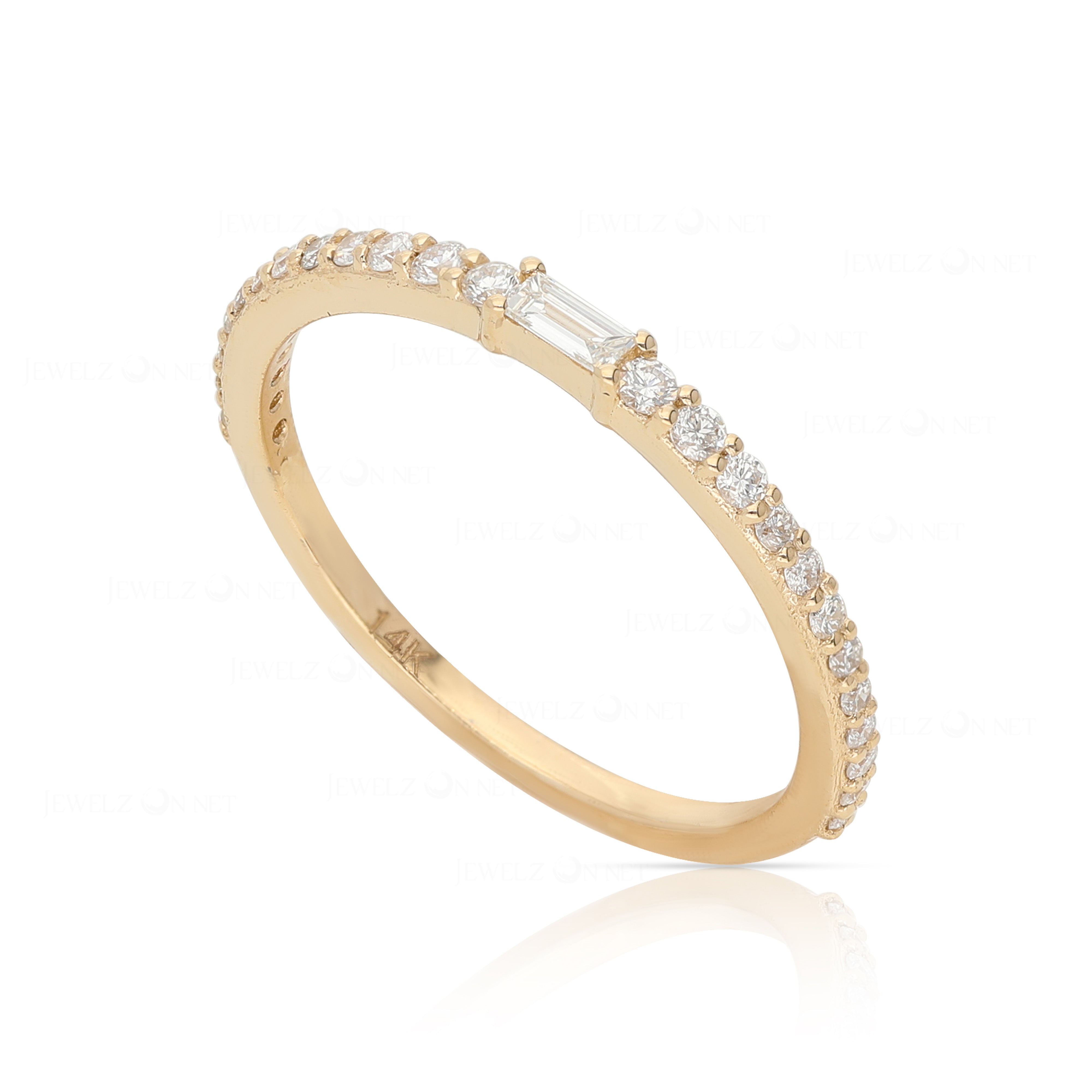 Round Diamond Half Eternity Band - The Jewelz 