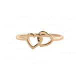Interlinked Heart Ring|14k Gold
