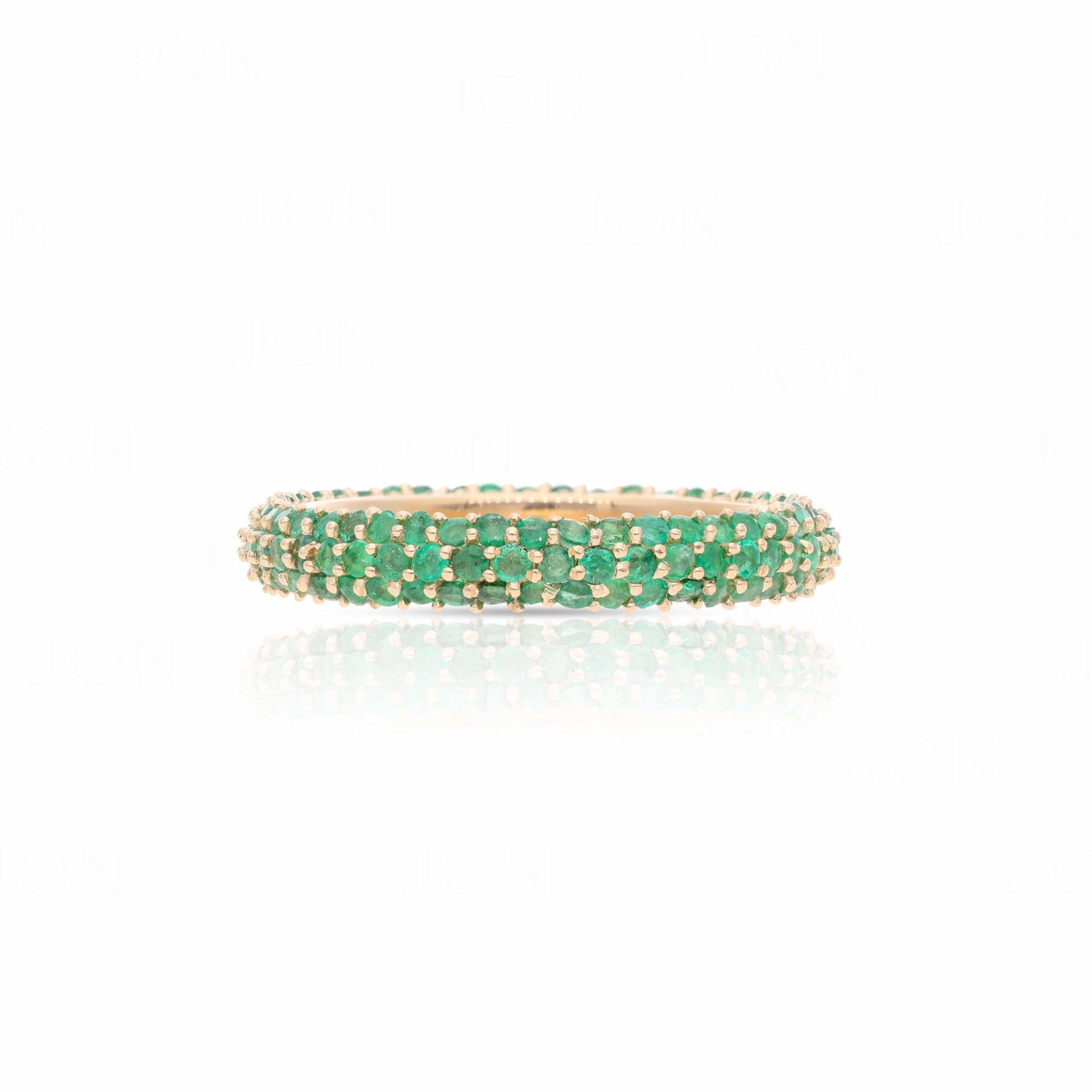 Emerald Eternity Band - The Jewelz 