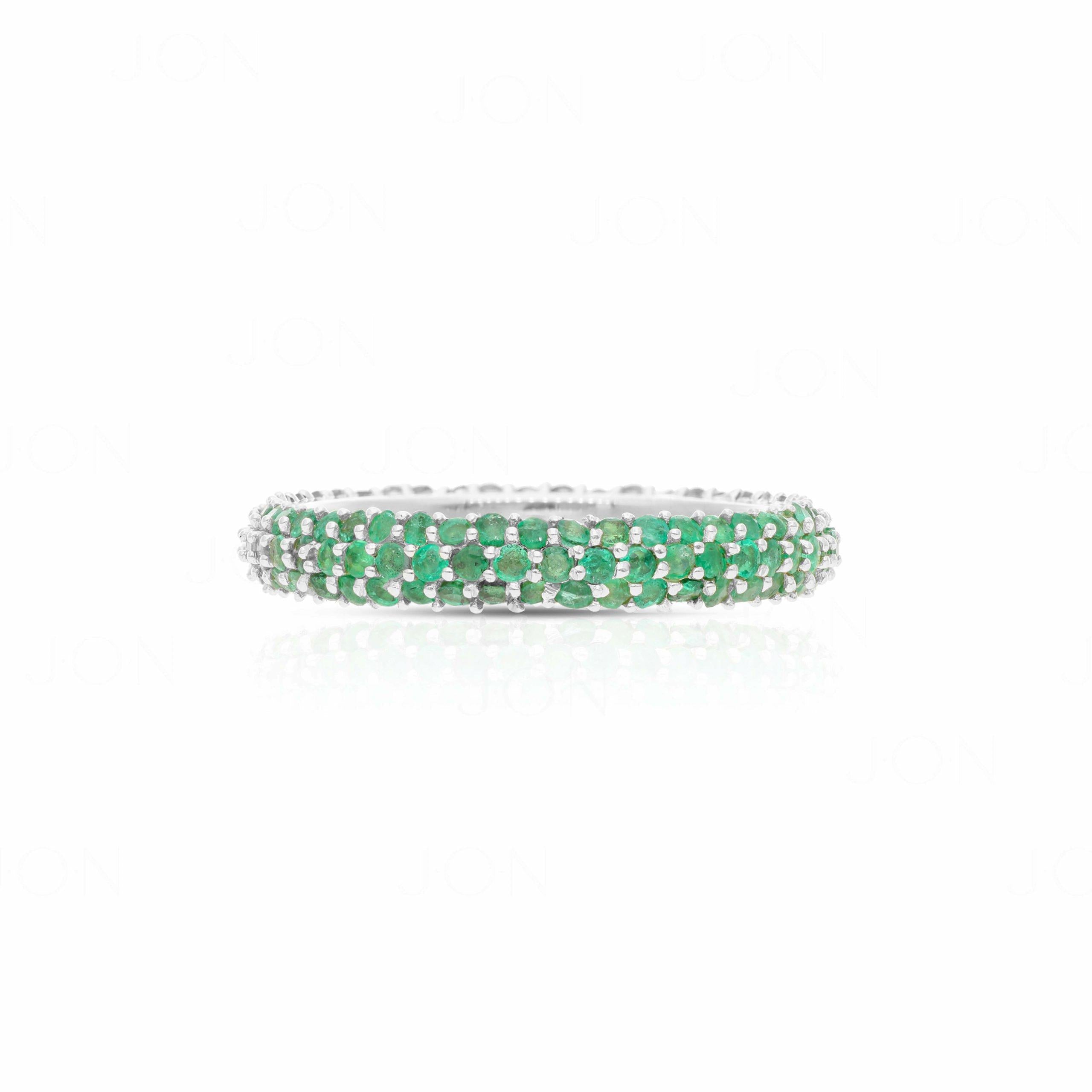 Emerald Eternity Band - The Jewelz 