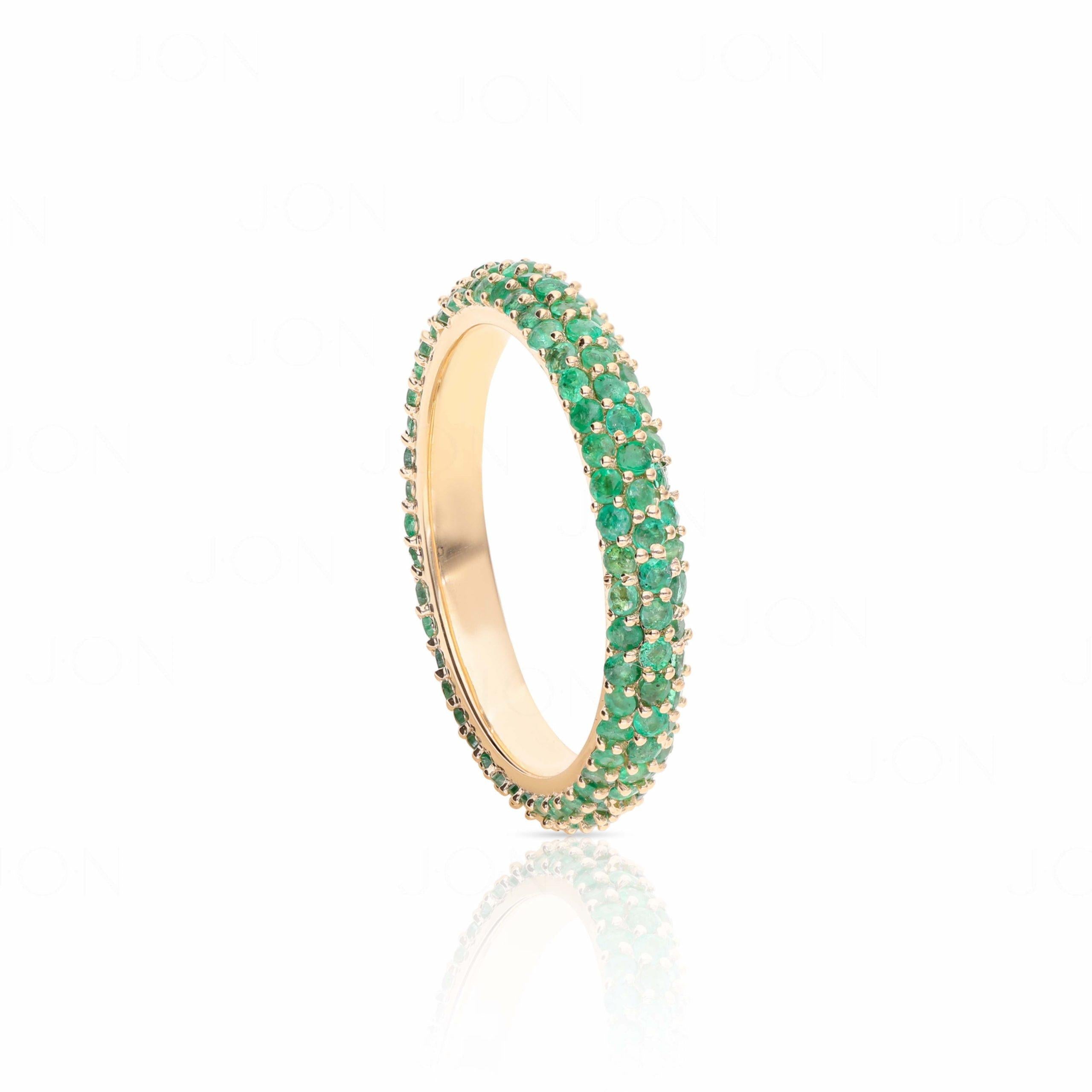 Emerald Eternity Band - The Jewelz 