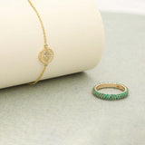 Emerald Eternity Band - The Jewelz 