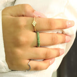 Emerald Eternity Band - The Jewelz 