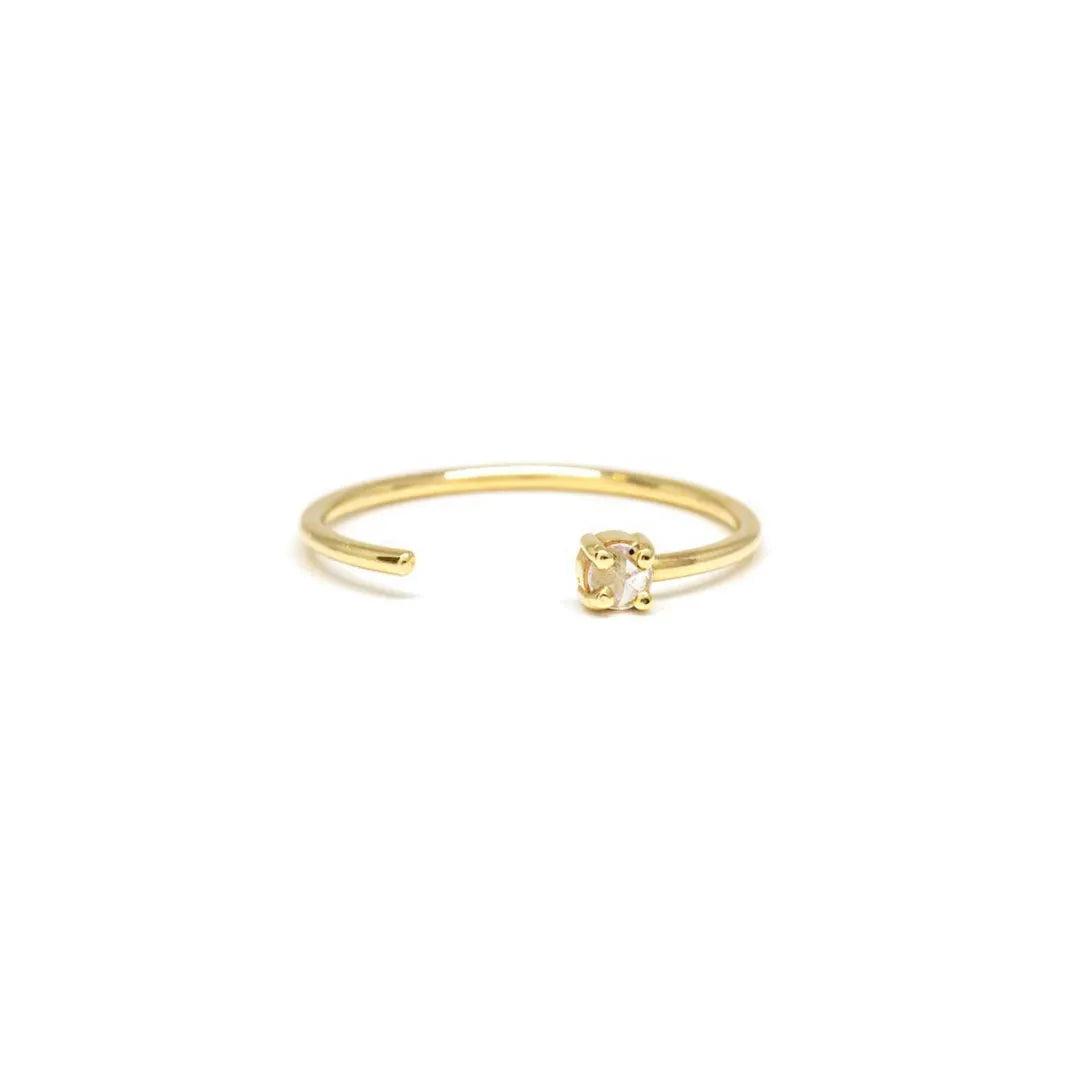 Diamond Cuff Ring|14k Gold