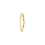 Multi Stone Ring|14k Gold, Diamond